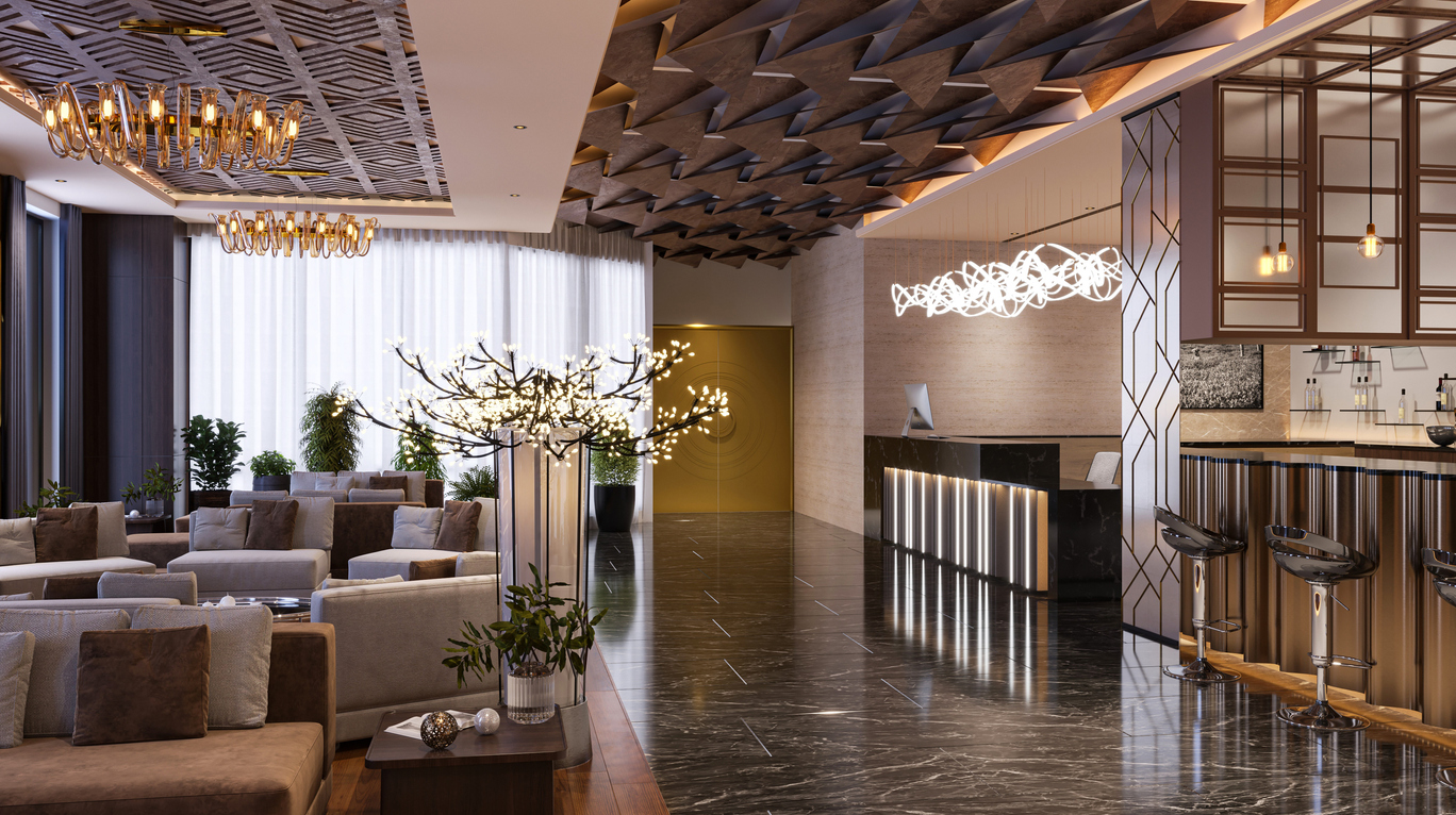 Commercial office lobby